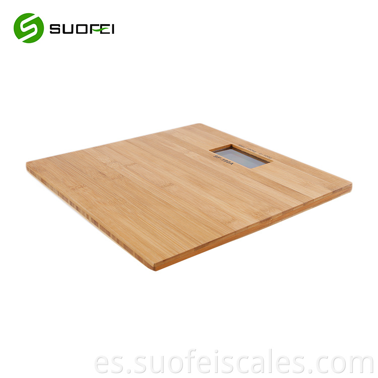 SF180A Venta caliente Bamboo Escala de peso de peso corporal digital de bambú La escala de madera de baño